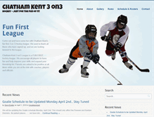 Tablet Screenshot of chathamkent3on3.com